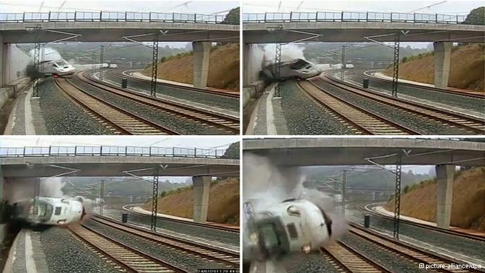 “瞬间翻滚起来” 实拍西班牙列车脱轨瞬间 78人死亡(图/视频)