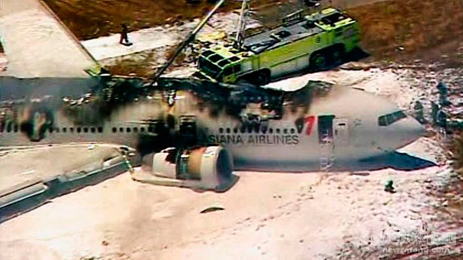 直击韩亚航空在美坠机事故救援现场(高清组图)